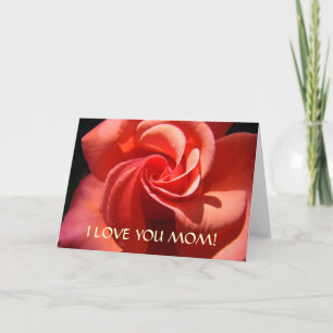 CARDS MOM I Love You Mom Greeting Card Rose