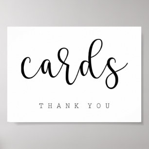 Cards Table Sign   Chic Typography