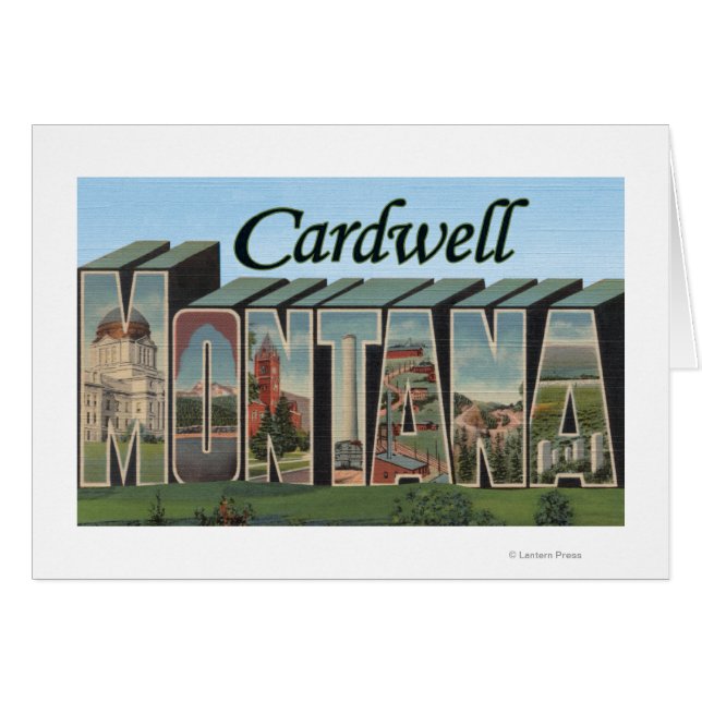 Cardwell, Montana - Large Letter Scenes (Front Horizontal)