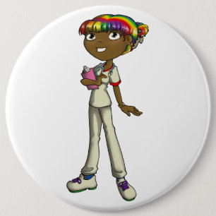 Care 6 Inch Round Button