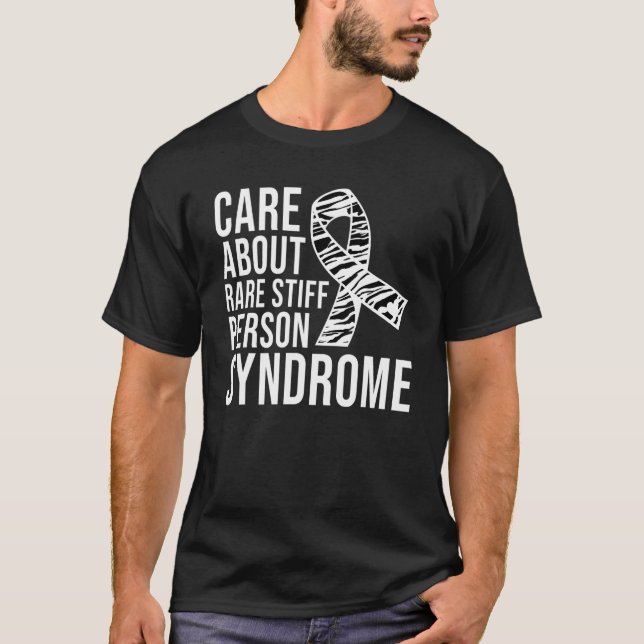 Care About Rare Stiff Person Syndrome Awareness De T-Shirt (Front)