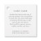 Care Card Tag with Logo or Branding