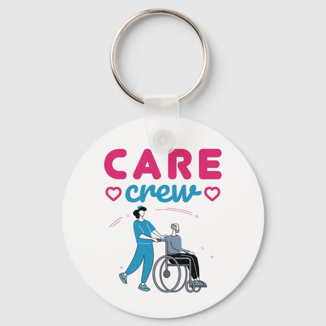 Care Crew Caregivers In Home Nursing Home Keychain (Front)