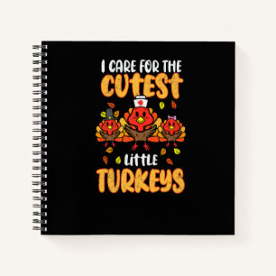 Care For Little Turkeys Nurse Fall Thanksgiving Sc Notebook