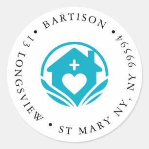 Care home company Classic Round Sticker