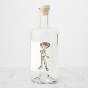 Care Liquor Bottle Label