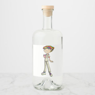 Care Liquor Bottle Label