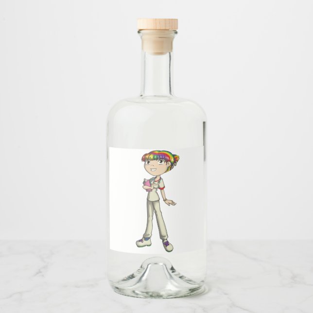 Care Liquor Bottle Label (Front)