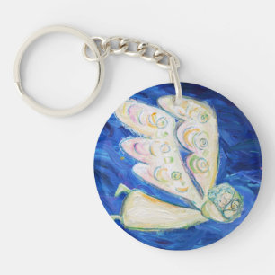 Care of the Soul Guardian Angel Custom Keychain