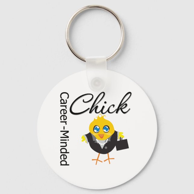 Career-Minded Chick Keychain (Front)