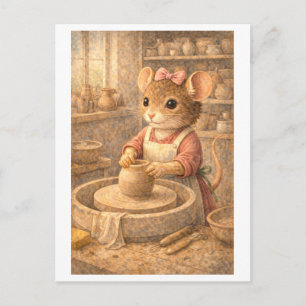 Career Mouse as Potter Postcard