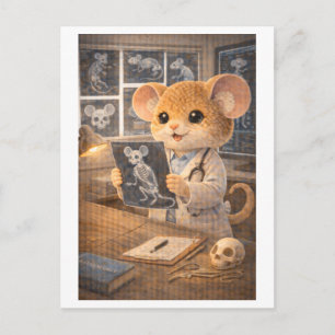 Career Mouse as Radiologist Postcard