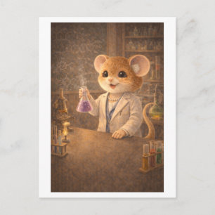 Career Mouse as Scientist Postcard