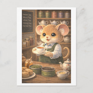 Career Mouse as Tea Shop Owner Postcard