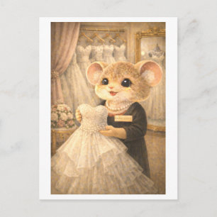 Career Mouse at Bridal Shop Postcard