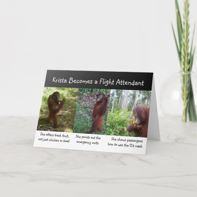 Careers: Airline Flight Attendant Card (Front)