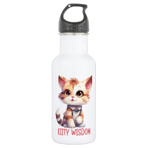 Carefree Cat Attitude – Playful Feline Design 532 Ml Water Bottle