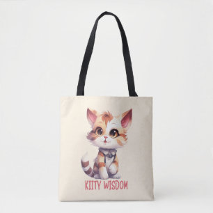 Carefree Cat Attitude – Playful Feline Design Tote Bag