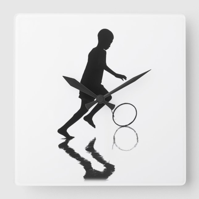 Carefree Square Wall Clock (Front)