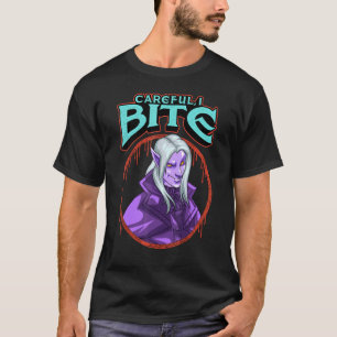 Careful I Bite Halloween Vampire Costume T-Shirt