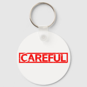 Careful Stamp Keychain