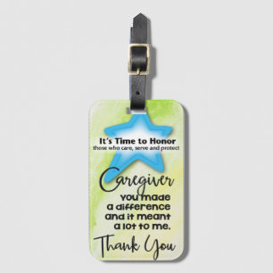 Caregiver Appreciation  Luggage Tag