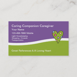 Caregiver Business Cards