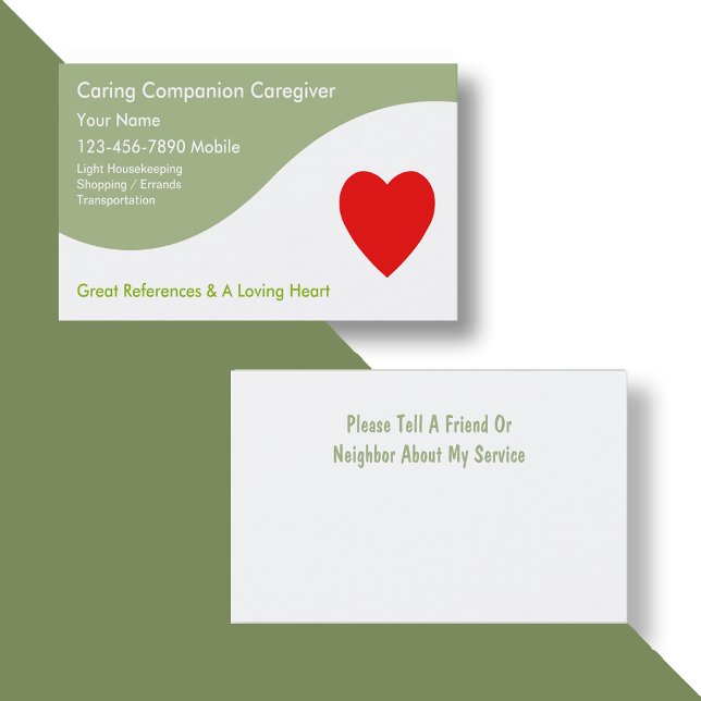Caregiver Business Cards (Creator Uploaded)