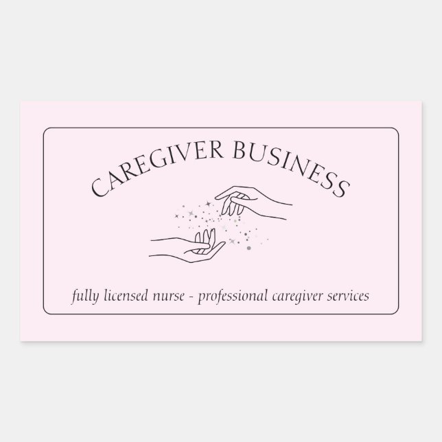 Caregiver Caregiving Adult Out patient Home Nurse Sticker (Front)
