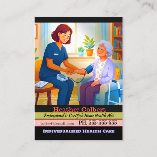 Caregiver Here To Help Business Card