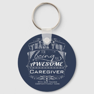 Caregiver Thank You Appreciation Keychain