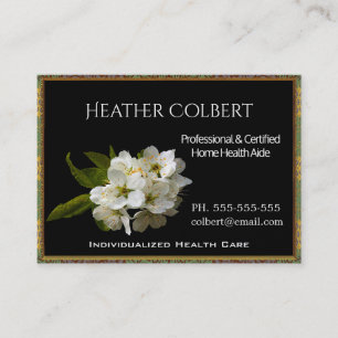 Caregiver Trusting Blooms Professional   Business Card