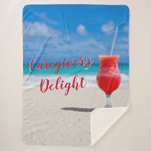 Caregiver's Delight Sherpa Blanket (Front)