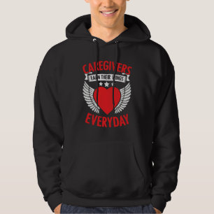 Caregivers Earn Wings Everyday Appreciation Nurse Hoodie