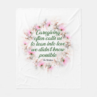 Caregiving appreciation blanket