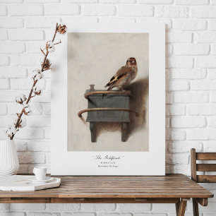 Carel Fabritius Goldfinch Dutch 1654 Fine Art Canvas Print