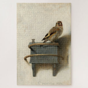 Carel Fabritius The Goldfinch Vintage Bird Art Jigsaw Puzzle