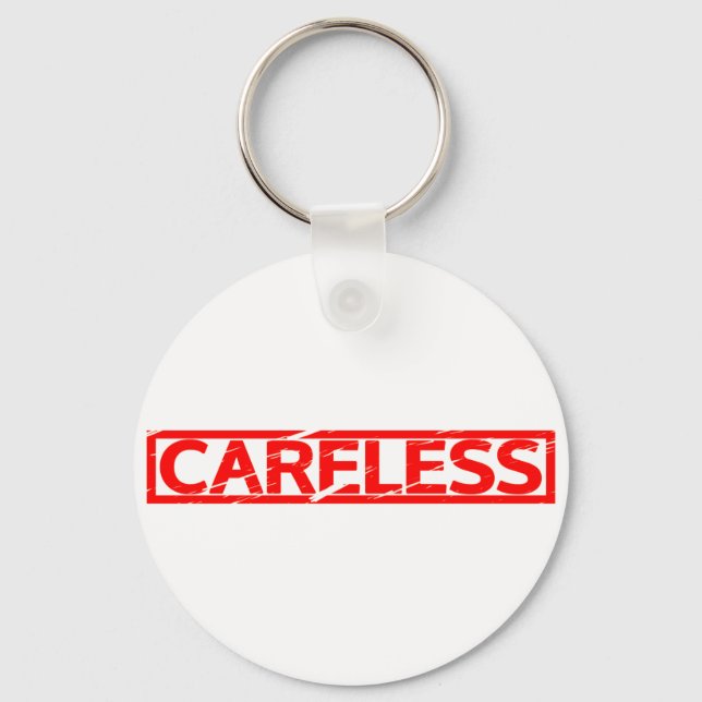 Careless Stamp Keychain (Front)