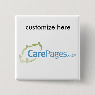 CarePages.com Custom Logo Magnet 2 Inch Square Button