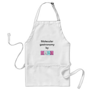 Caress periodic table name apron