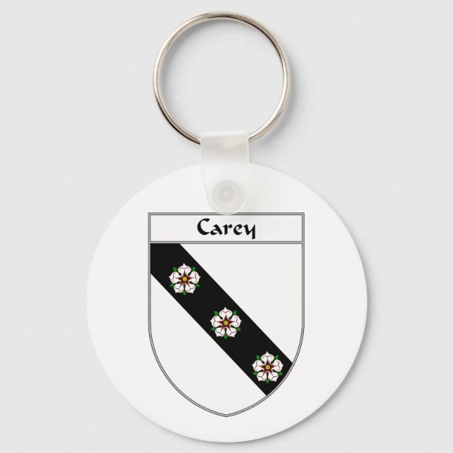 Carey Coat of Arms/Family Crest Keychain (Front)