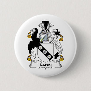 Carey Family Crest 2 Inch Round Button