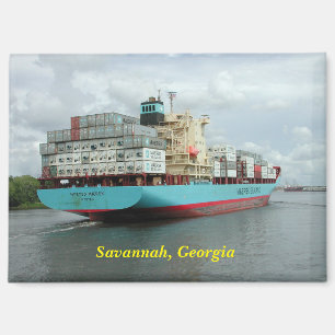 Cargo Container Ship Magnet