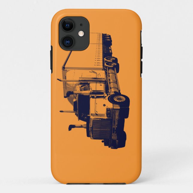 Cargo Hauling Freight Truck Driver's iPhone 5 Case (Back)