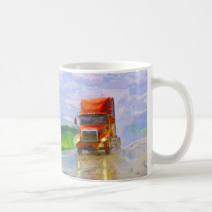 CARGO LORRY BIG RIG TRUCKERS Truck Stop Mug