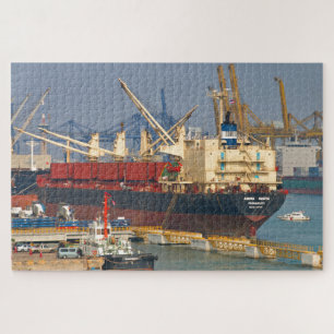 Cargo ship Amira Nadya, Bangkok,Thailand Jigsaw Puzzle