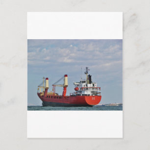 Cargo Ship Malmo Postcard