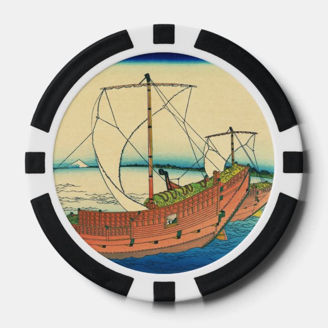 Cargo Ships 1890 Poker Chips (Front)