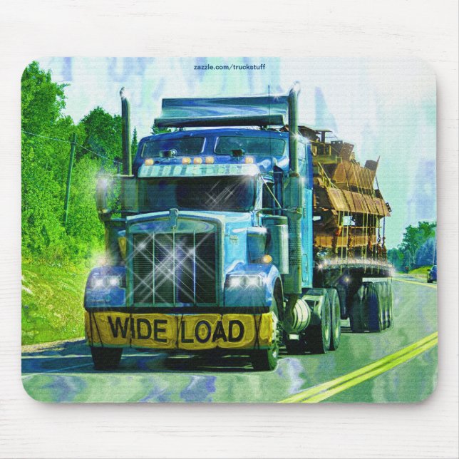 CARGO TRUCK BIG RIG TRUCKERS Gifts Mouse Pad (Front)