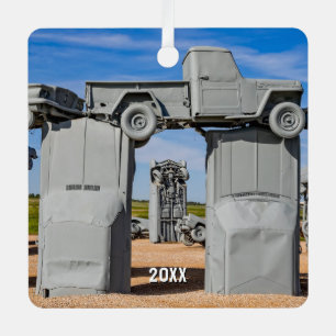 Carhenge, Alliance, Nebraska, Stonehenge replica  Metal Ornament